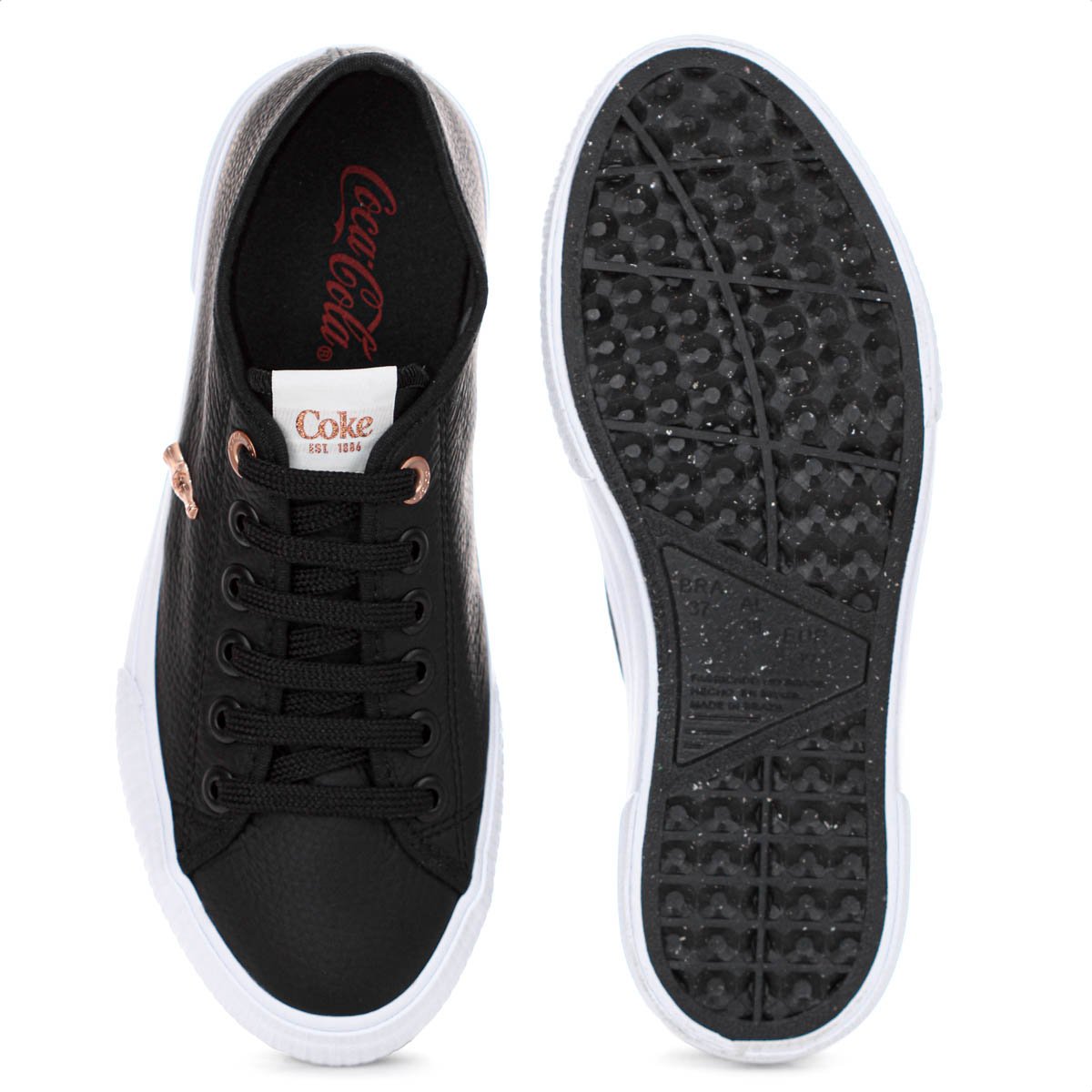 Tenis Coca Cola Flow Town Preto e Cobre - Feminino Preto 4