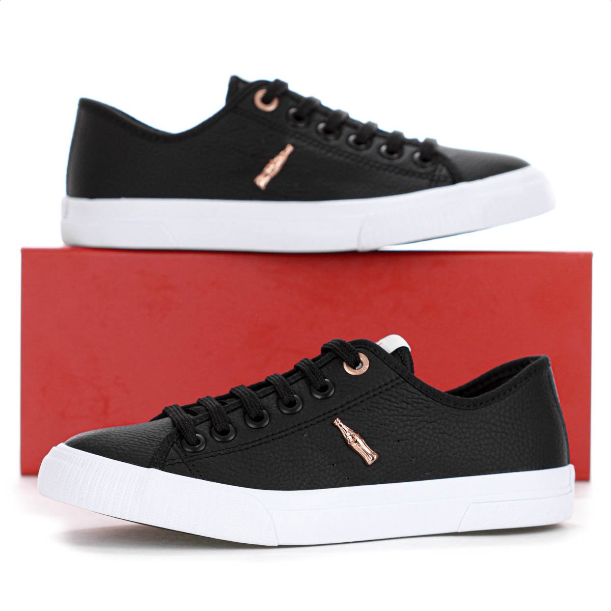 Tenis Coca Cola Flow Town Preto e Cobre - Feminino Preto 8