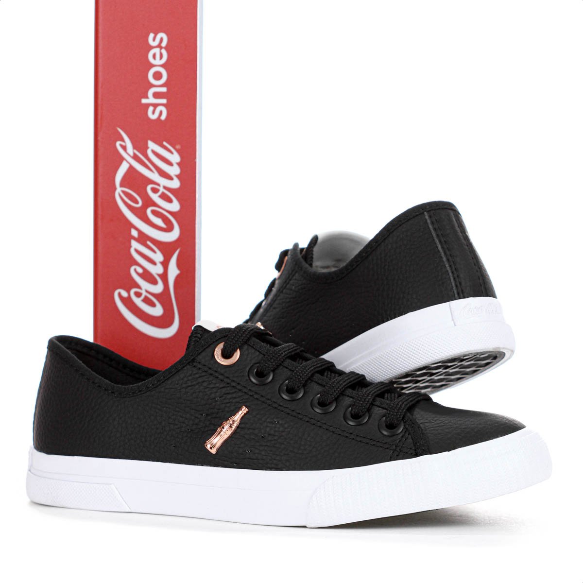 Tenis Coca Cola Flow Town Preto e Cobre - Feminino Preto 9