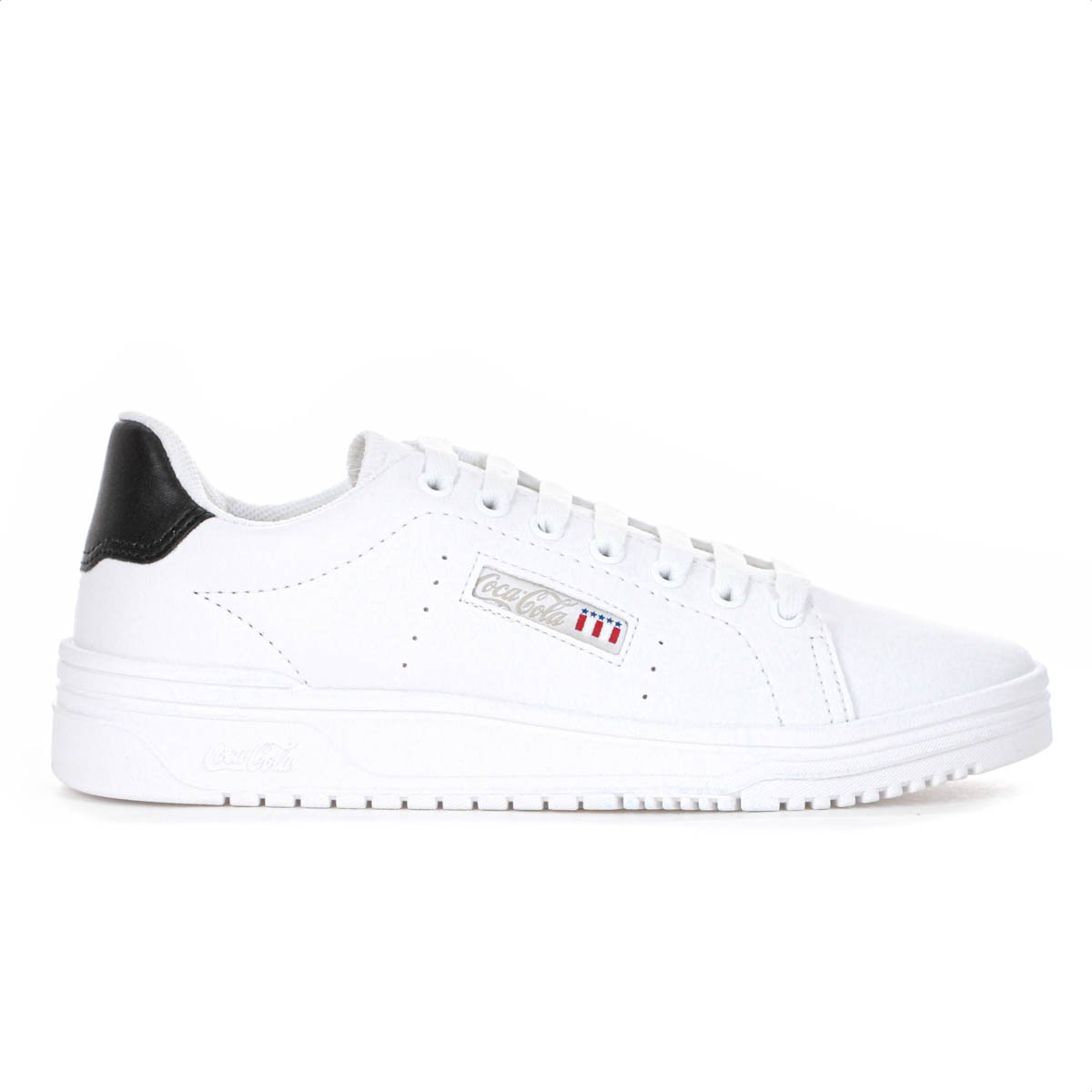 Tenis Coca Cola March Maverick Branco e Preto - Feminino