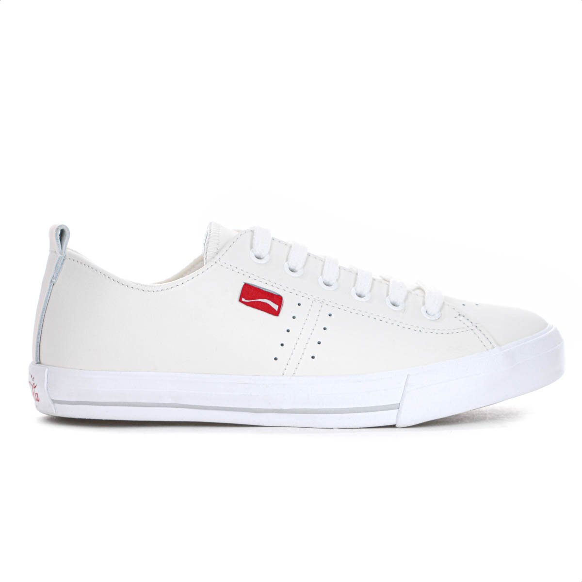 Tenis Coca Cola Isla Leather Branco - Feminino