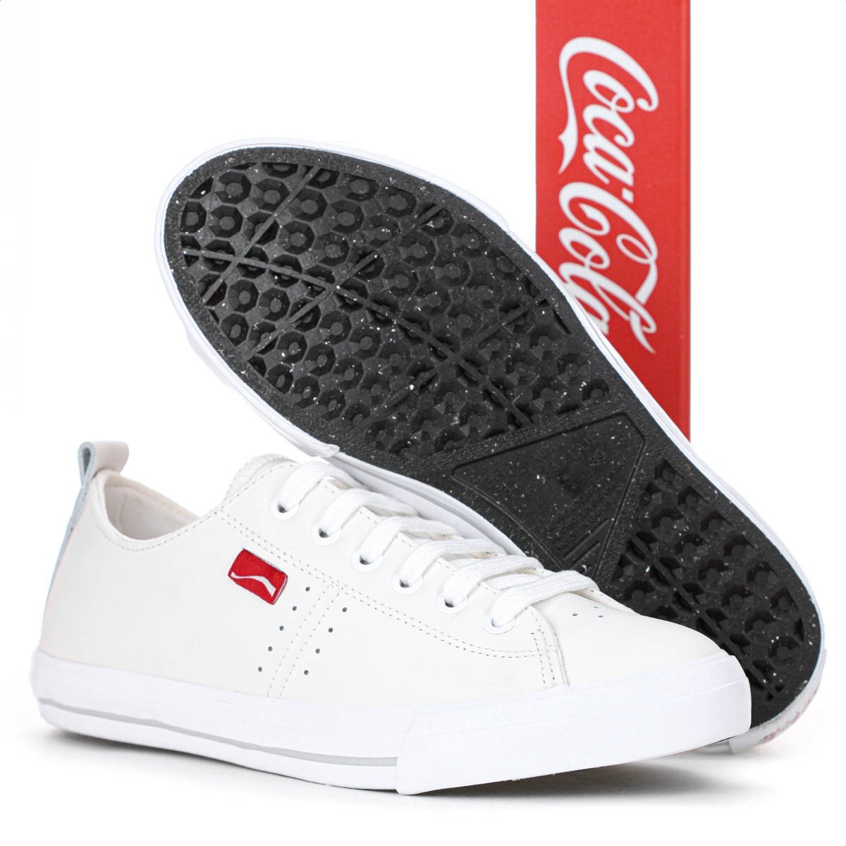 Tenis Coca Cola Isla Leather Branco - Feminino Branco 10