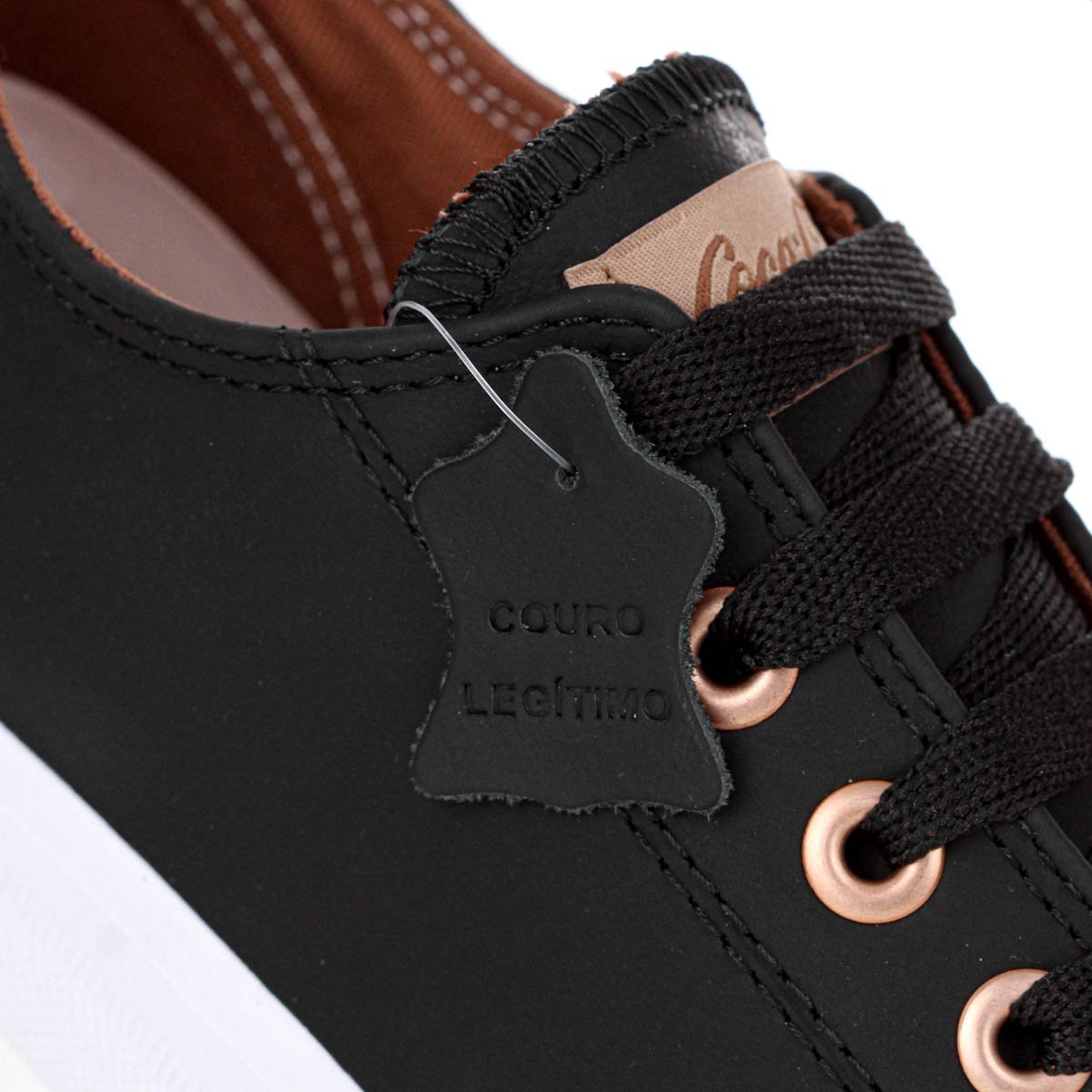Tenis Coca Cola Atlanta Leather Preto e Cobre - Feminino Preto 6