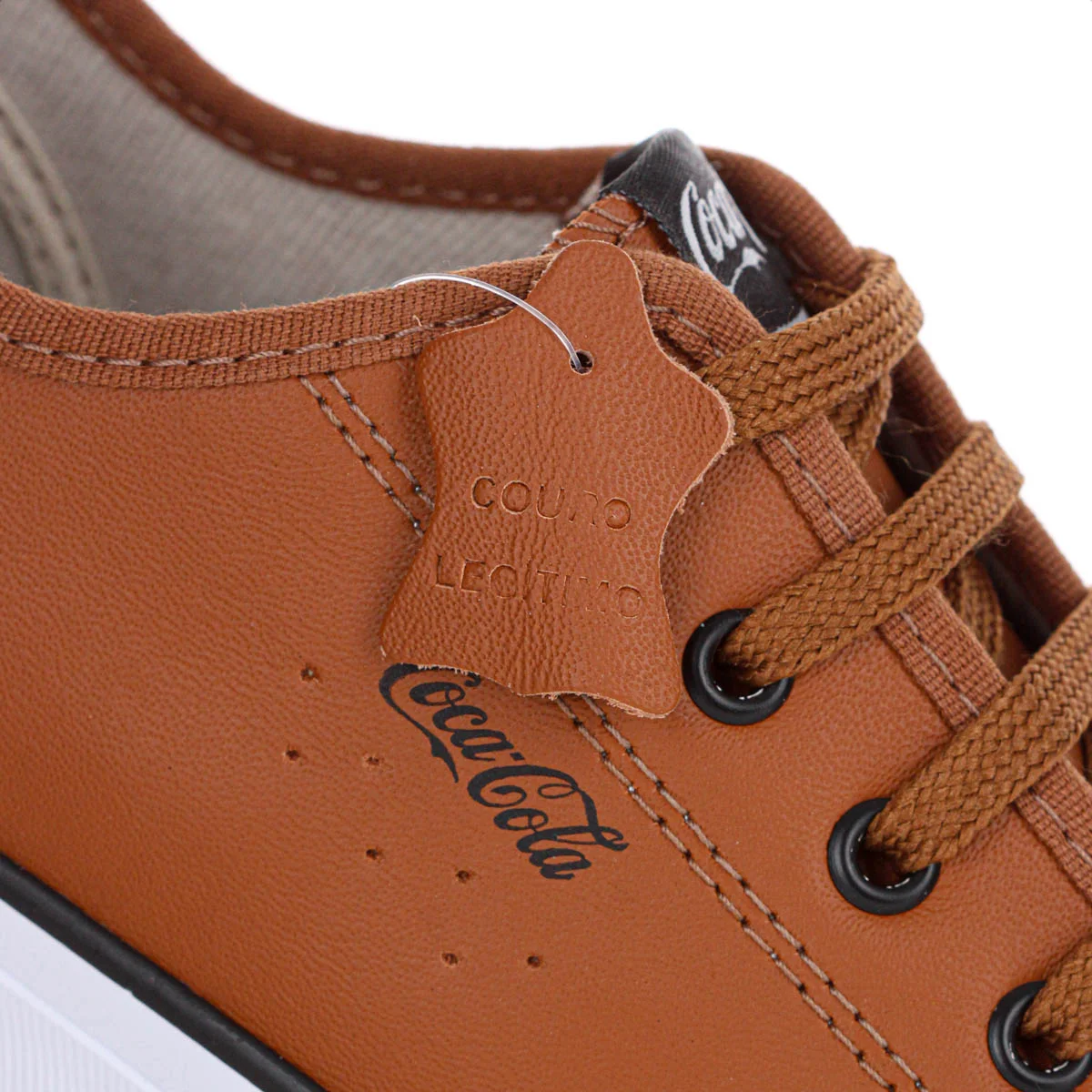 Tenis Coca Cola Stream Leather Marrom Caramelo - Feminino Marrom 5