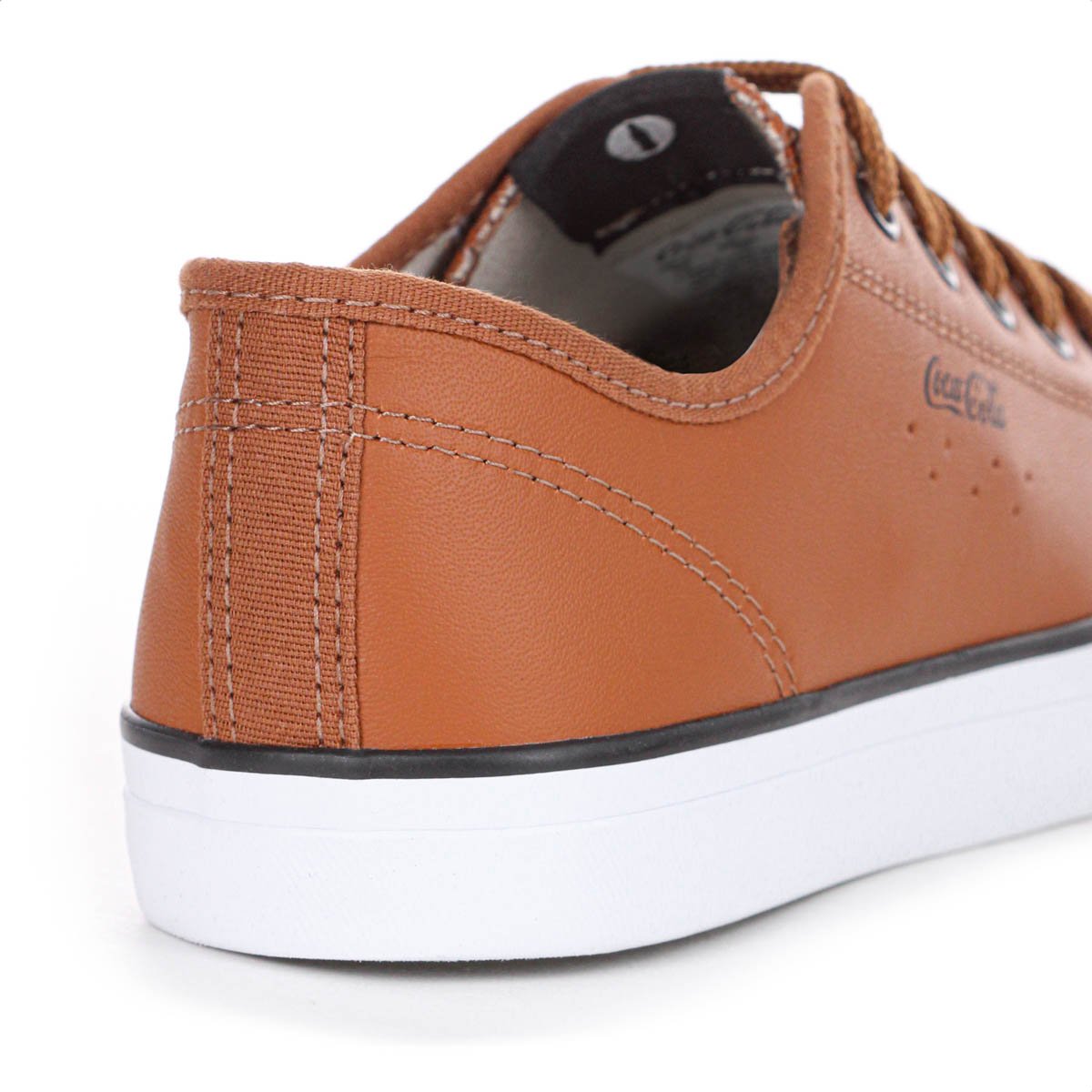 Tenis Coca Cola Stream Leather Marrom Caramelo - Feminino Marrom 7