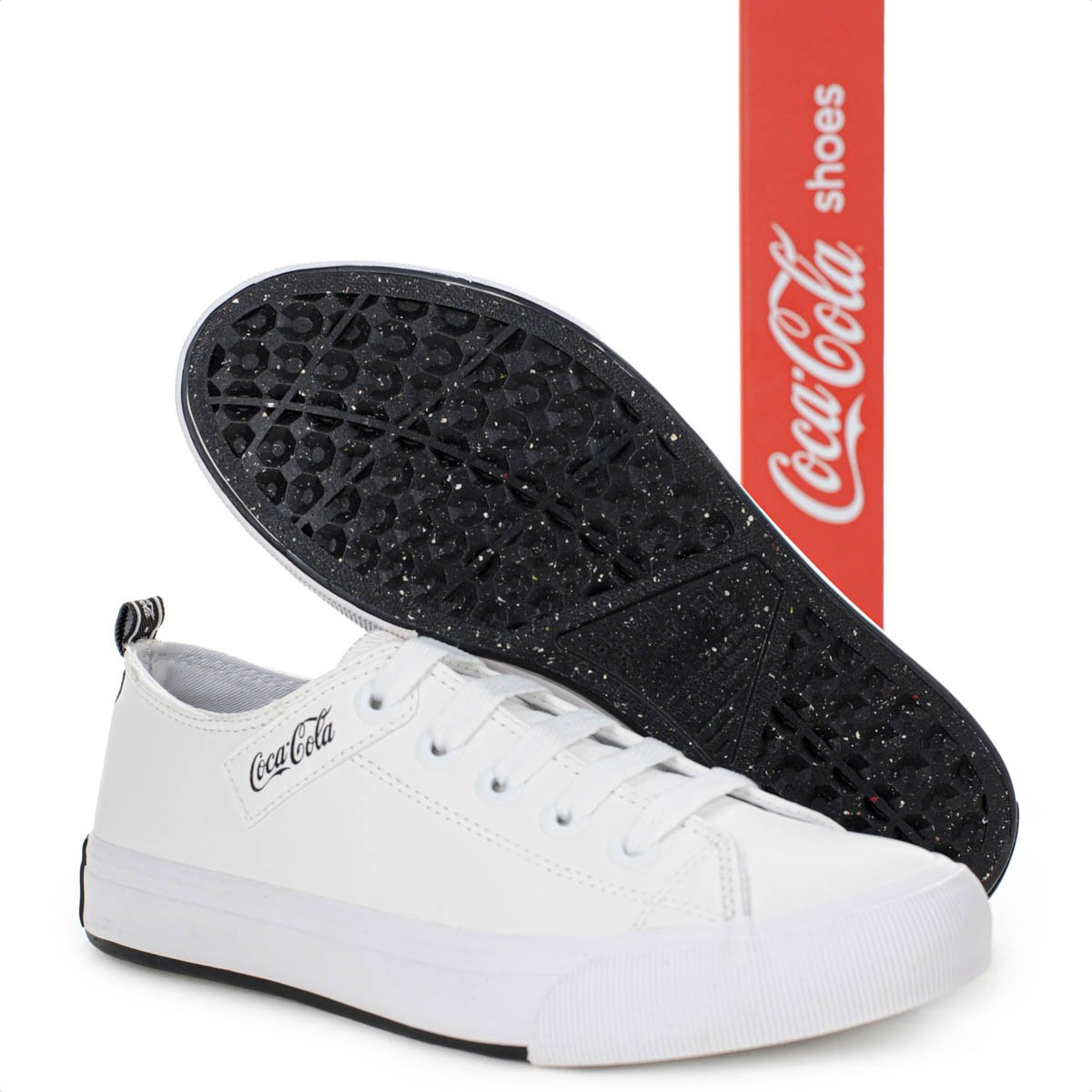 Tenis Coca Cola Atlanta Town Coke Branco - Feminino Branco 9