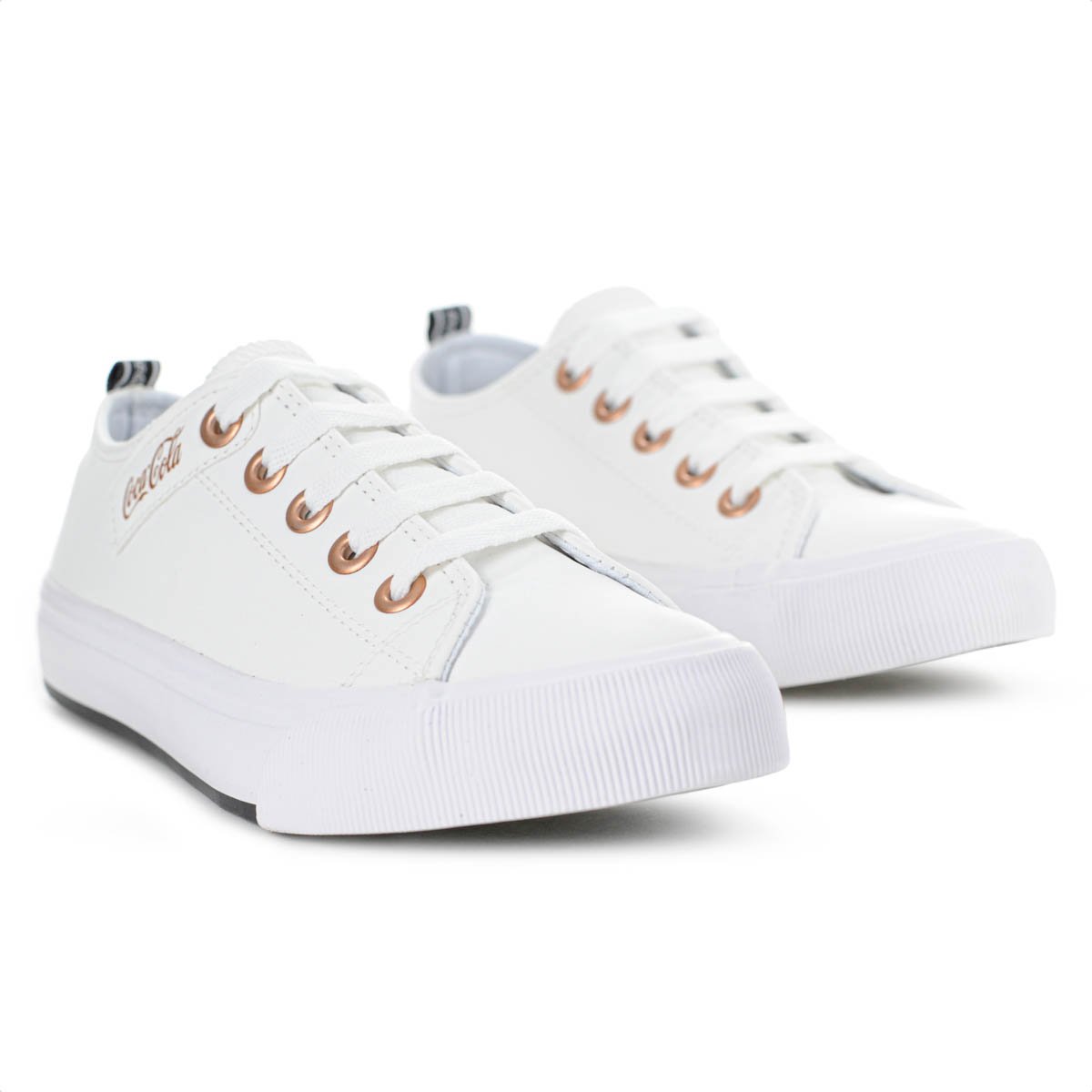 Tenis Coca Cola Atlanta Town Coke Branco e Cobre - Feminino Branco 7