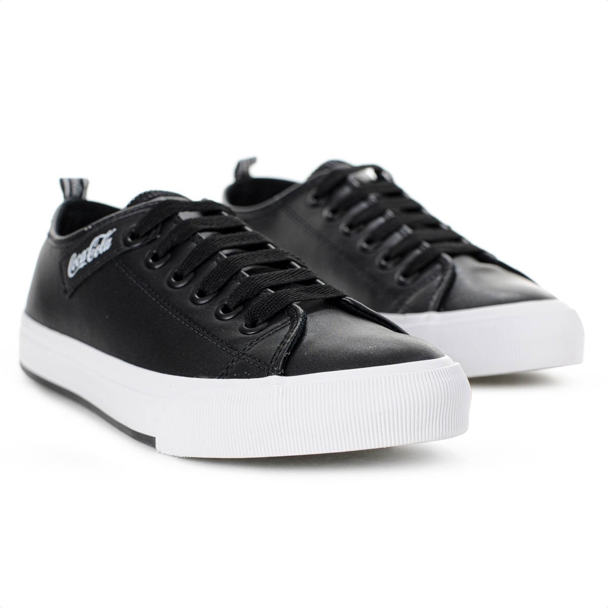 Tenis Coca Cola Atlanta Town Coke Preto e Branco - Feminino Preto 3