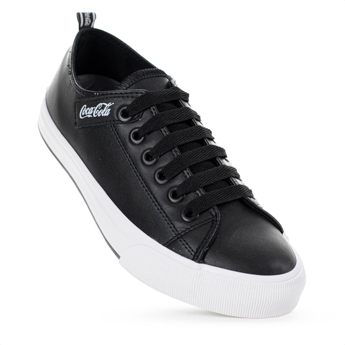 Tenis Coca Cola Atlanta Town Coke Preto e Branco - Feminino Preto 4
