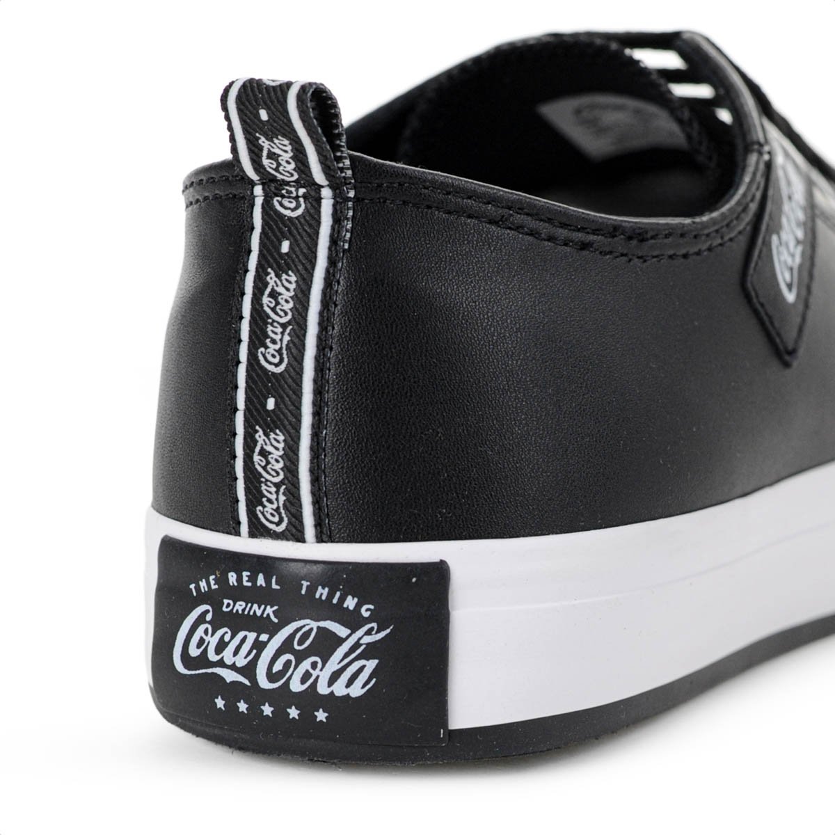 Tenis Coca Cola Atlanta Town Coke Preto e Branco - Feminino Preto 6
