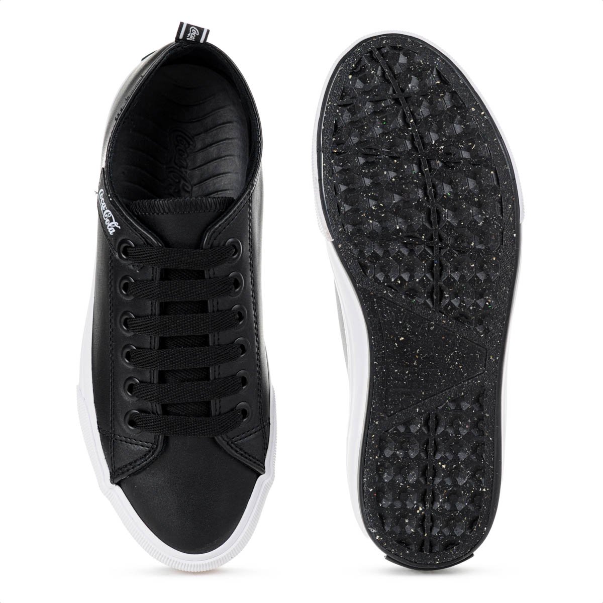 Tenis Coca Cola Atlanta Town Coke Preto e Branco - Feminino Preto 7