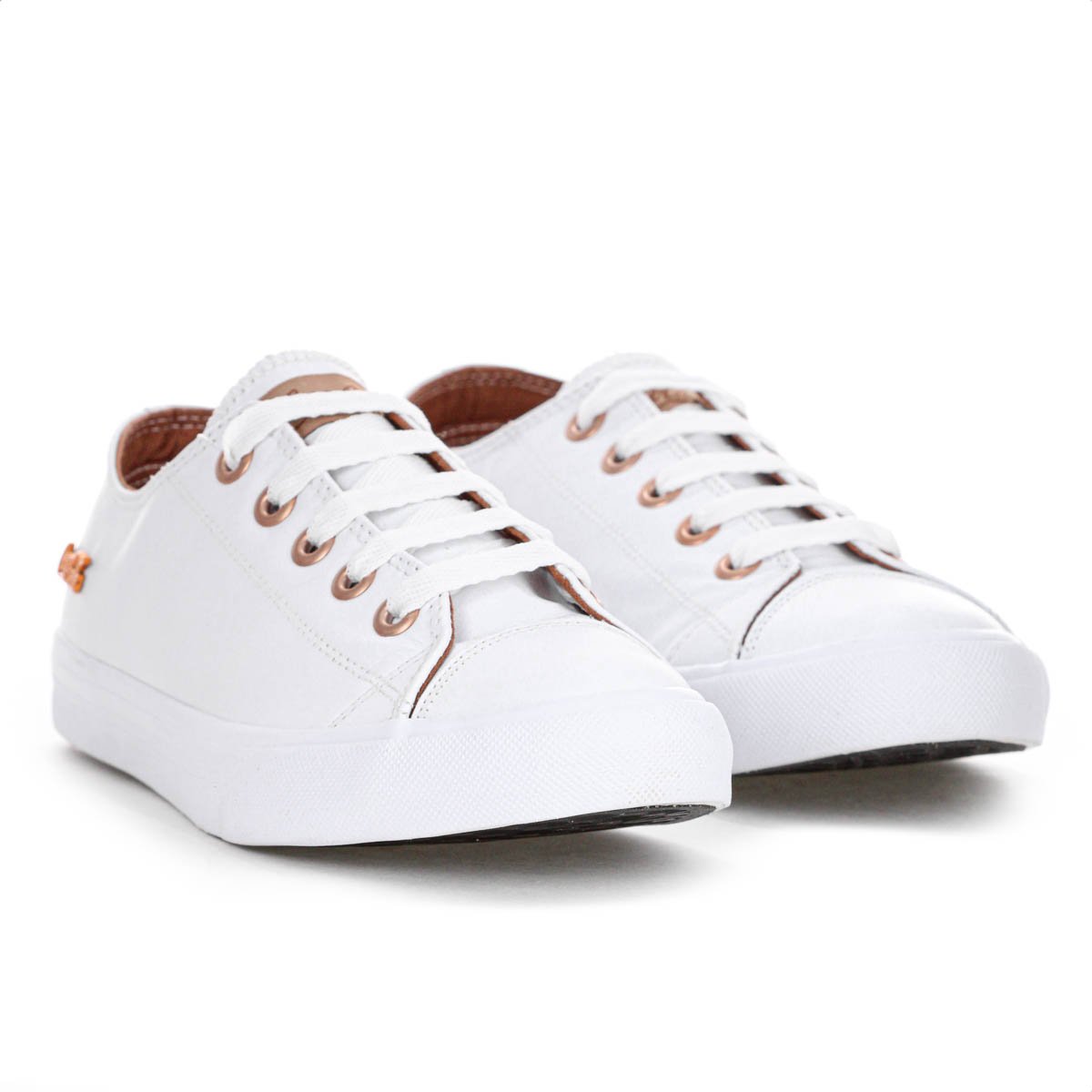 Tenis Coca Cola Atlanta Leather Branco e Cobre - Feminino Branco 3