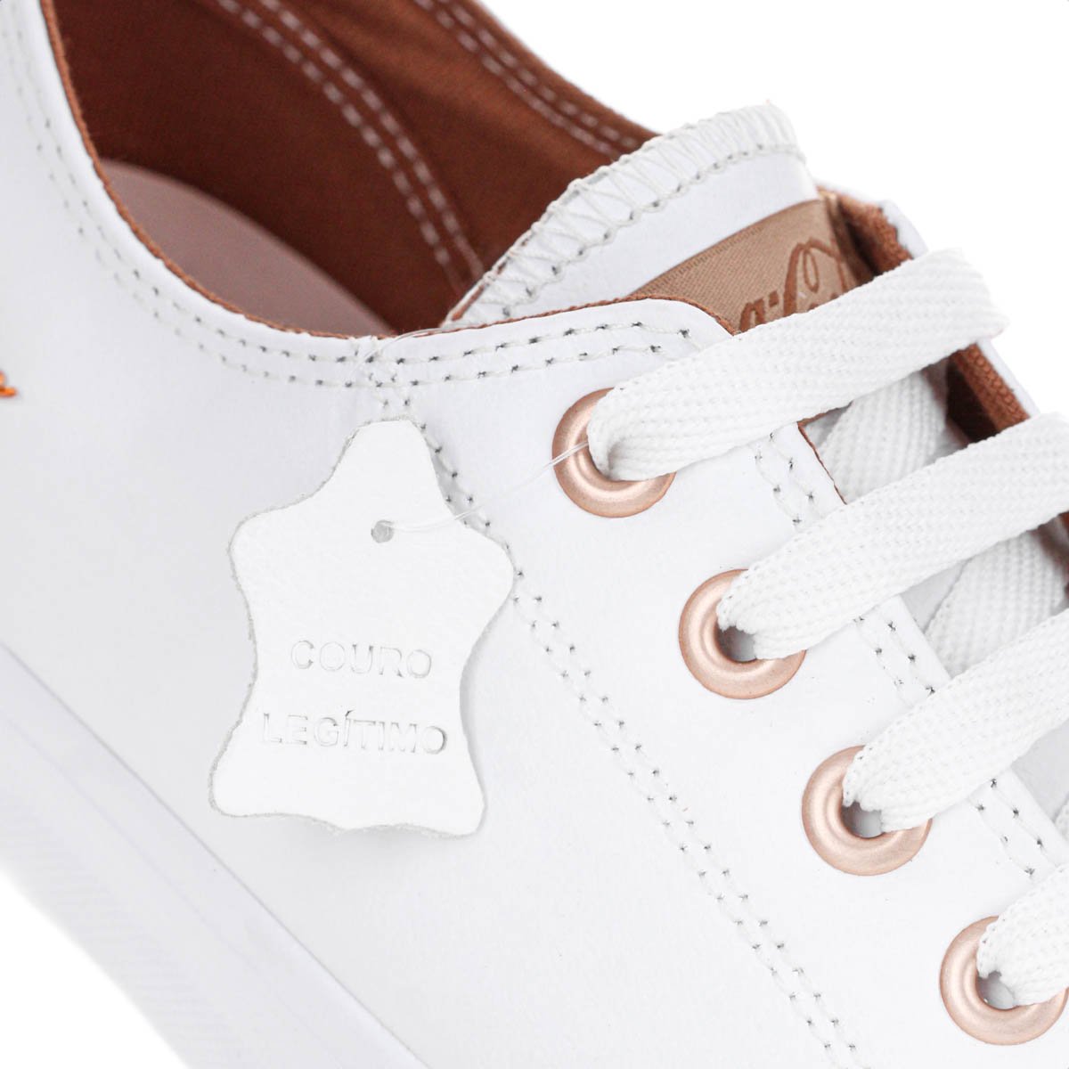 Tenis Coca Cola Atlanta Leather Branco e Cobre - Feminino Branco 6