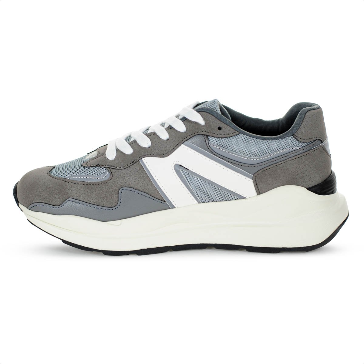Tenis Anacapri Sporty Mia Virginia Fonseca Cinza Branco e Preto- Feminino Cinza 2
