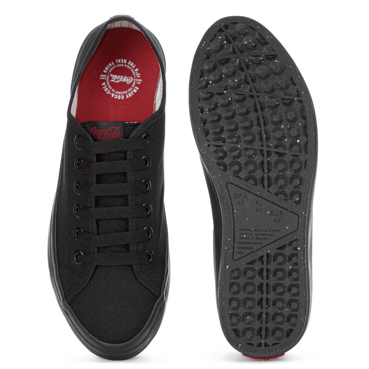 Tenis Coca Cola Stream Mono Canvas Preto - Masculino Preto 4