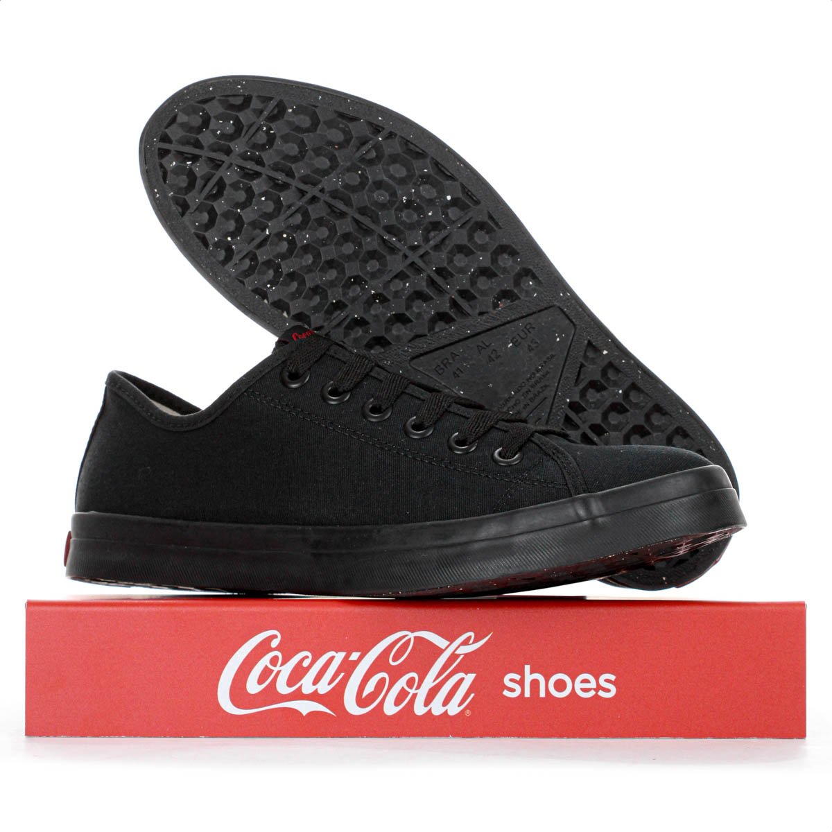 Tenis Coca Cola Stream Mono Canvas Preto - Masculino Preto 10
