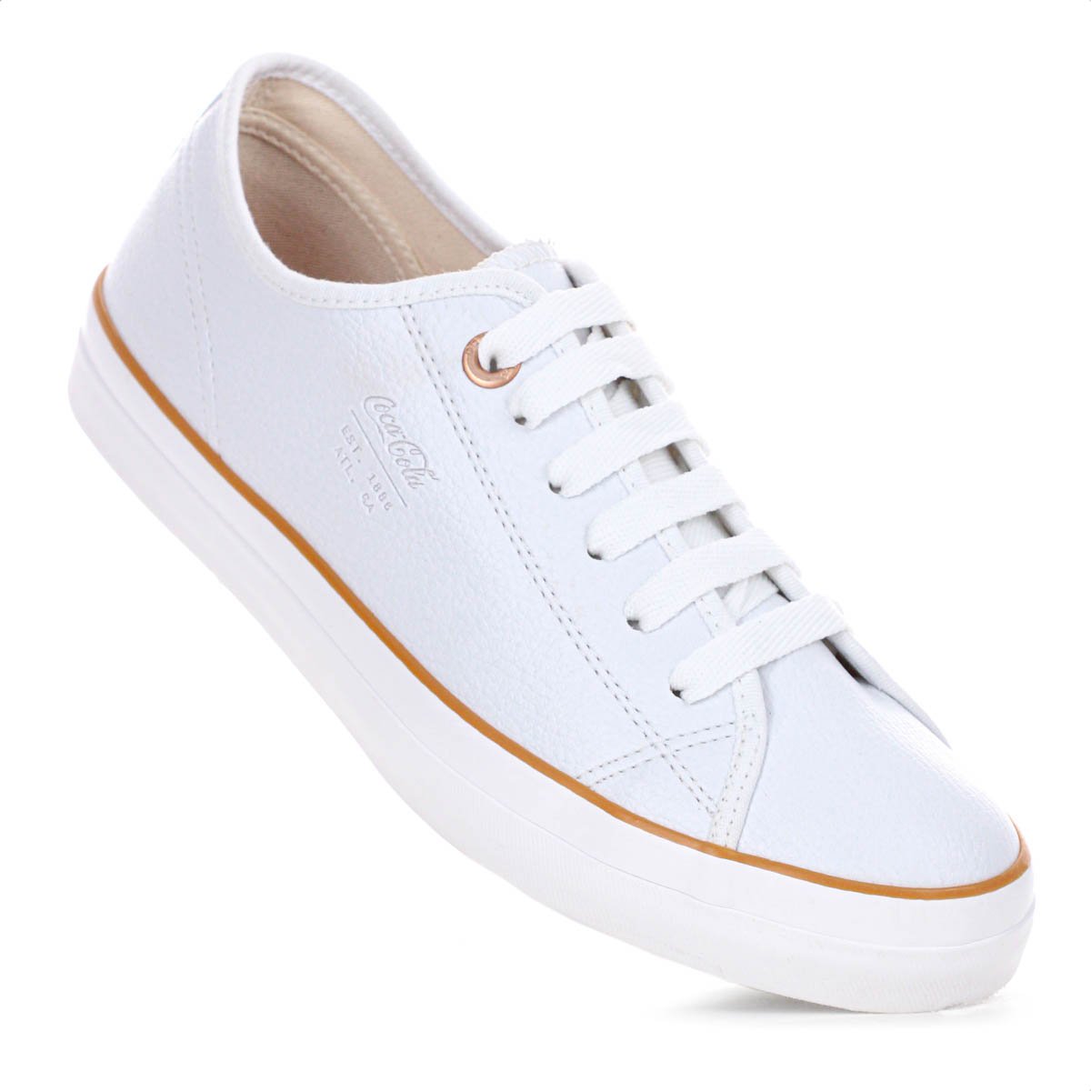 Tenis Coca Cola Stream Charm Town Branco - Feminino Branco 5