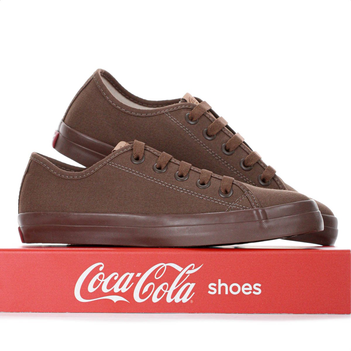 Tenis Coca Cola Stream Mono Canvas Marrom Escuro - Feminino Marrom 8