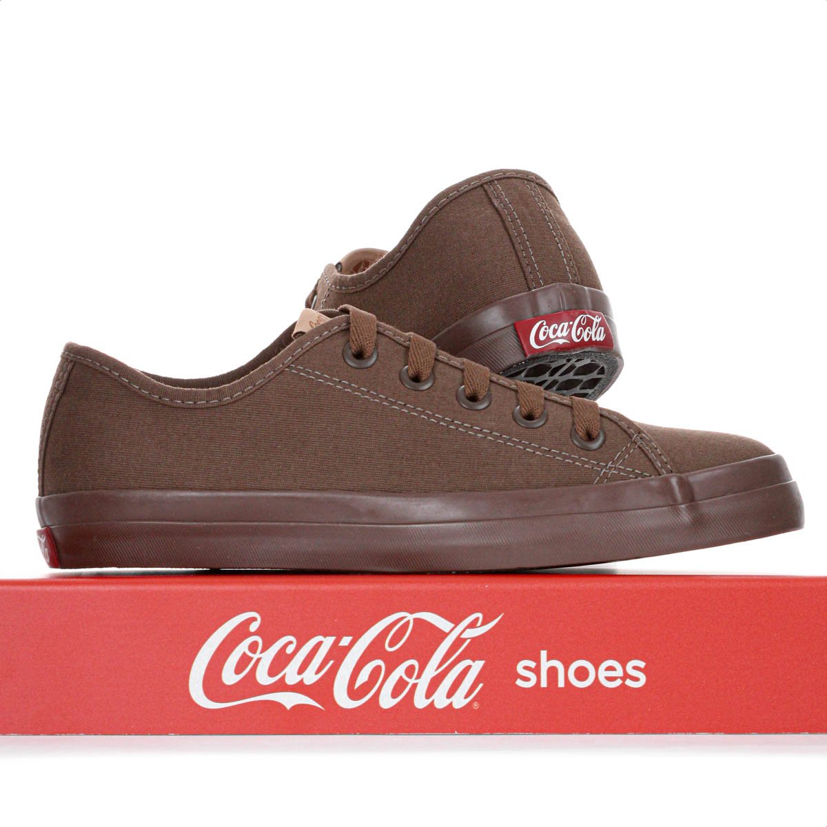 Tenis Coca Cola Stream Mono Canvas Marrom Escuro - Feminino Marrom 9