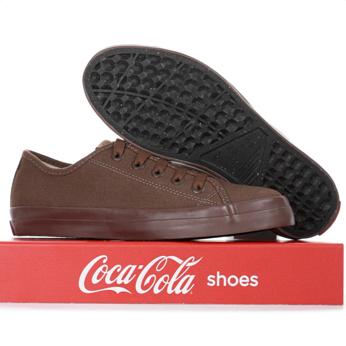 Tenis Coca Cola Stream Mono Canvas Marrom Escuro - Feminino Marrom 10