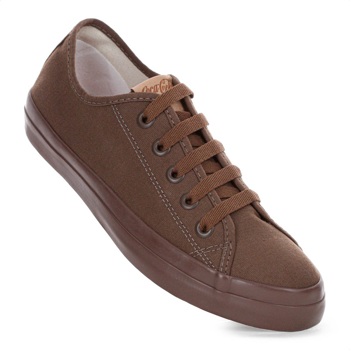Tenis Coca Cola Stream Mono Canvas Marrom Escuro - Feminino Marrom 5