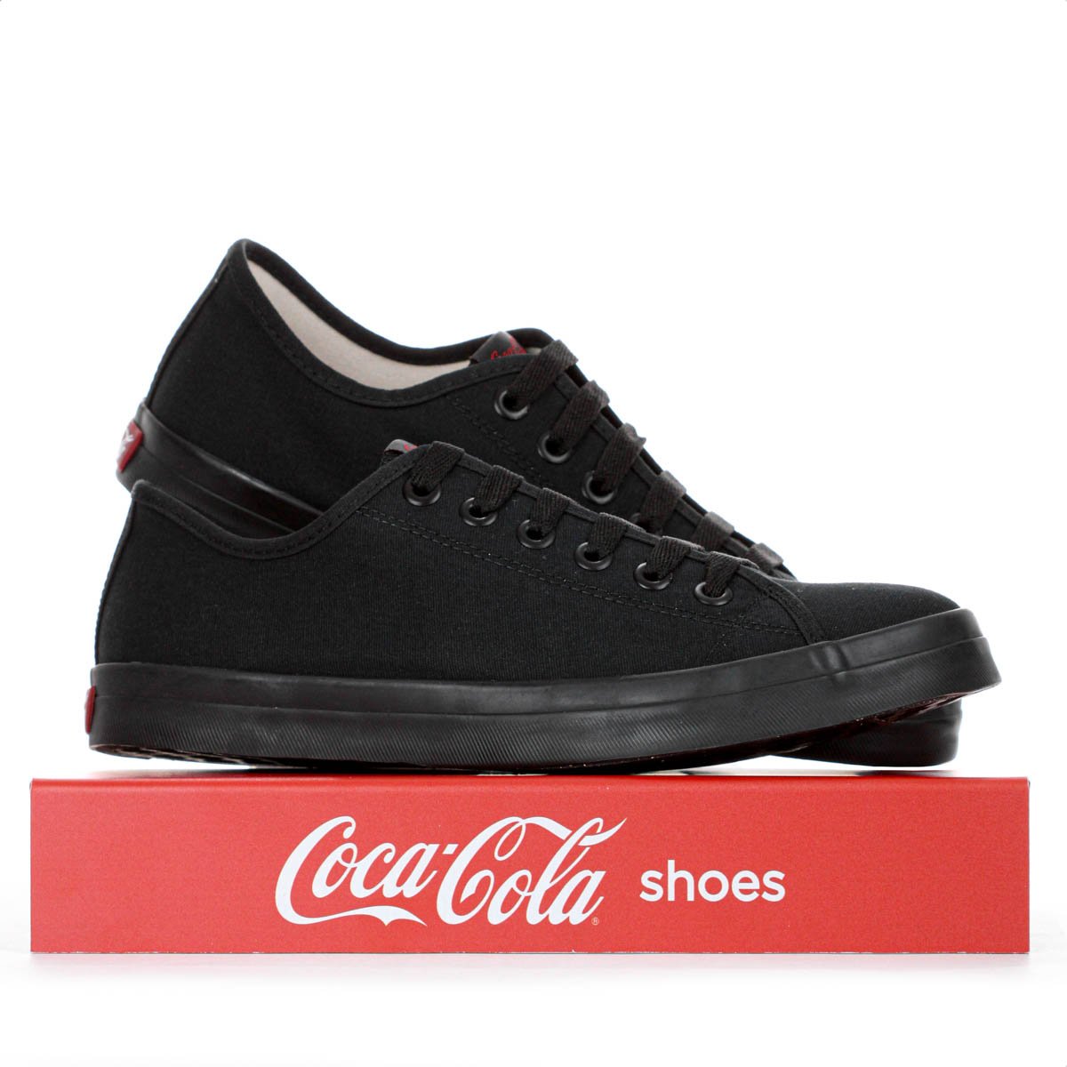 Tenis Coca Cola Stream Mono Canvas Preto - Feminino Preto 10