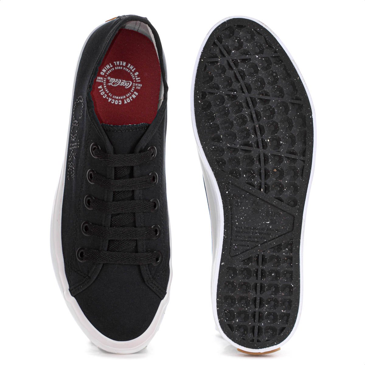 Tenis Coca Cola Stream Twill Glow Preto - Feminino Preto 4