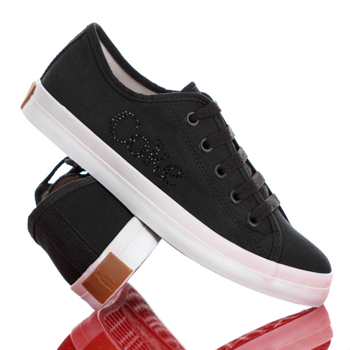 Tenis Coca Cola Stream Twill Glow Preto - Feminino Preto 9