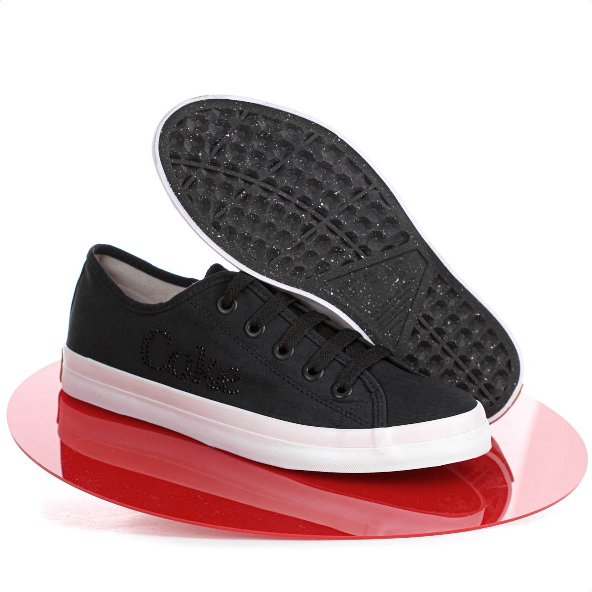 Tenis Coca Cola Stream Twill Glow Preto - Feminino Preto 10