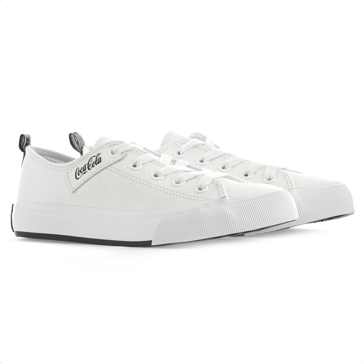 Tenis Coca Cola Atlanta Leather Coke Branco - Feminino Branco 3