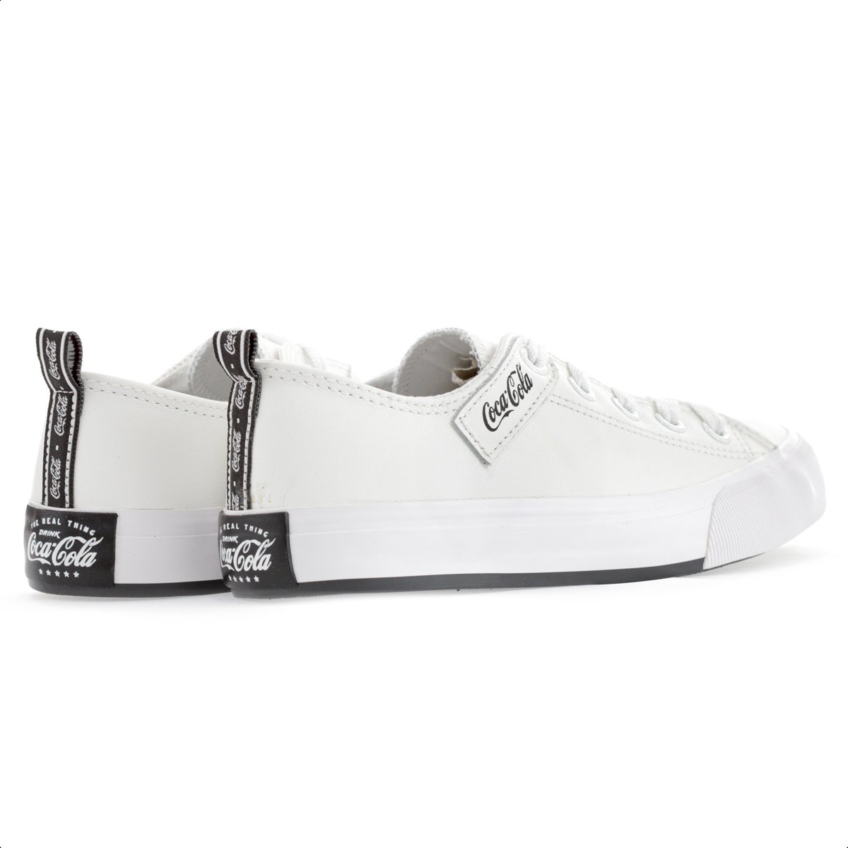 Tenis Coca Cola Atlanta Leather Coke Branco - Feminino Branco 4