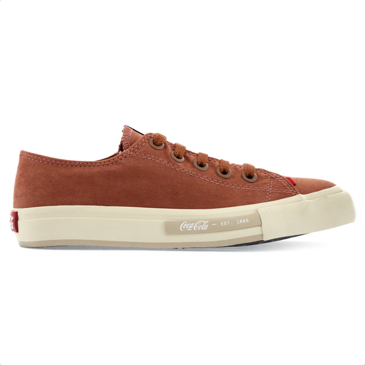 Tenis Coca Cola Daytona Suede Caramelo - Feminino