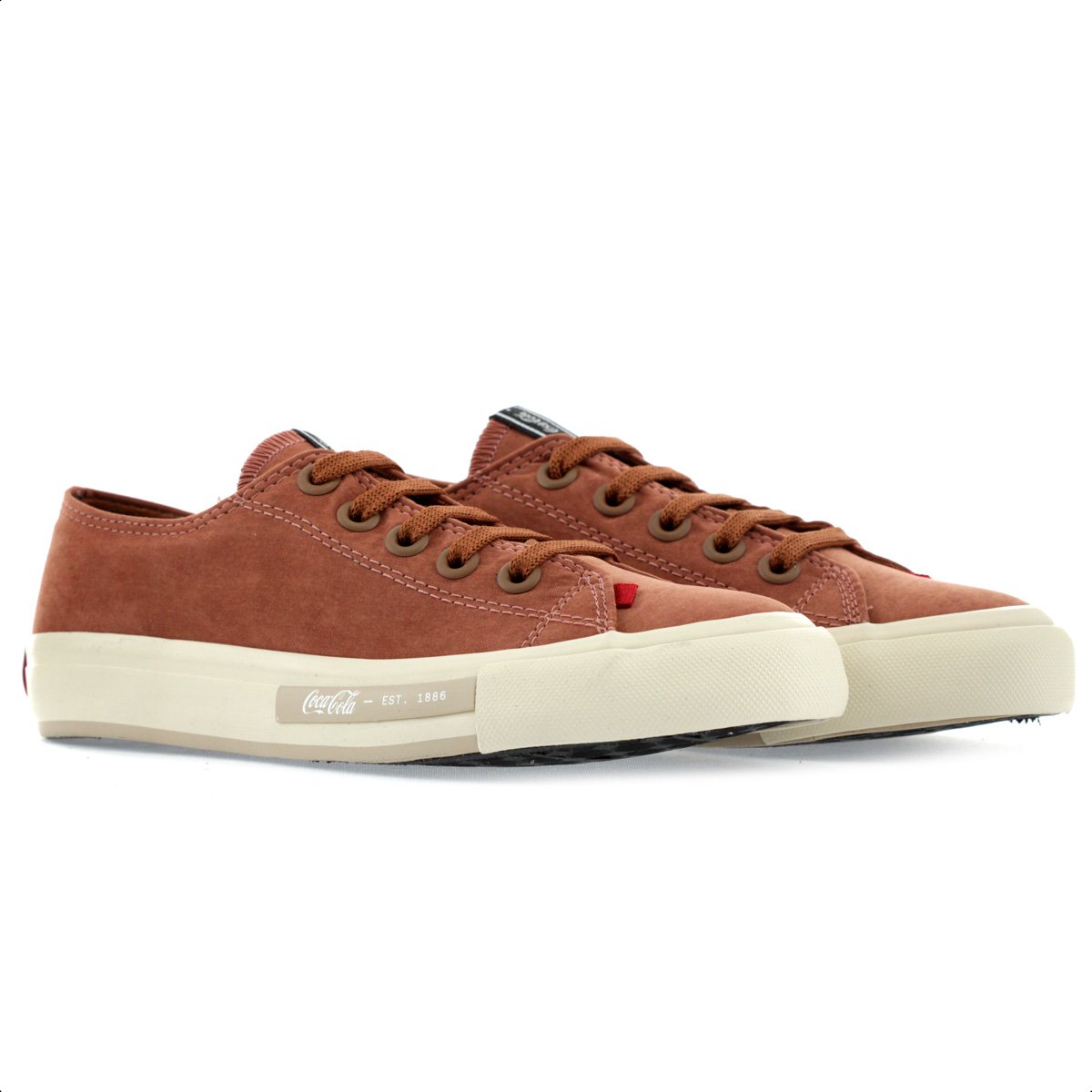 Tenis Coca Cola Daytona Suede Caramelo - Feminino Caramelo 3