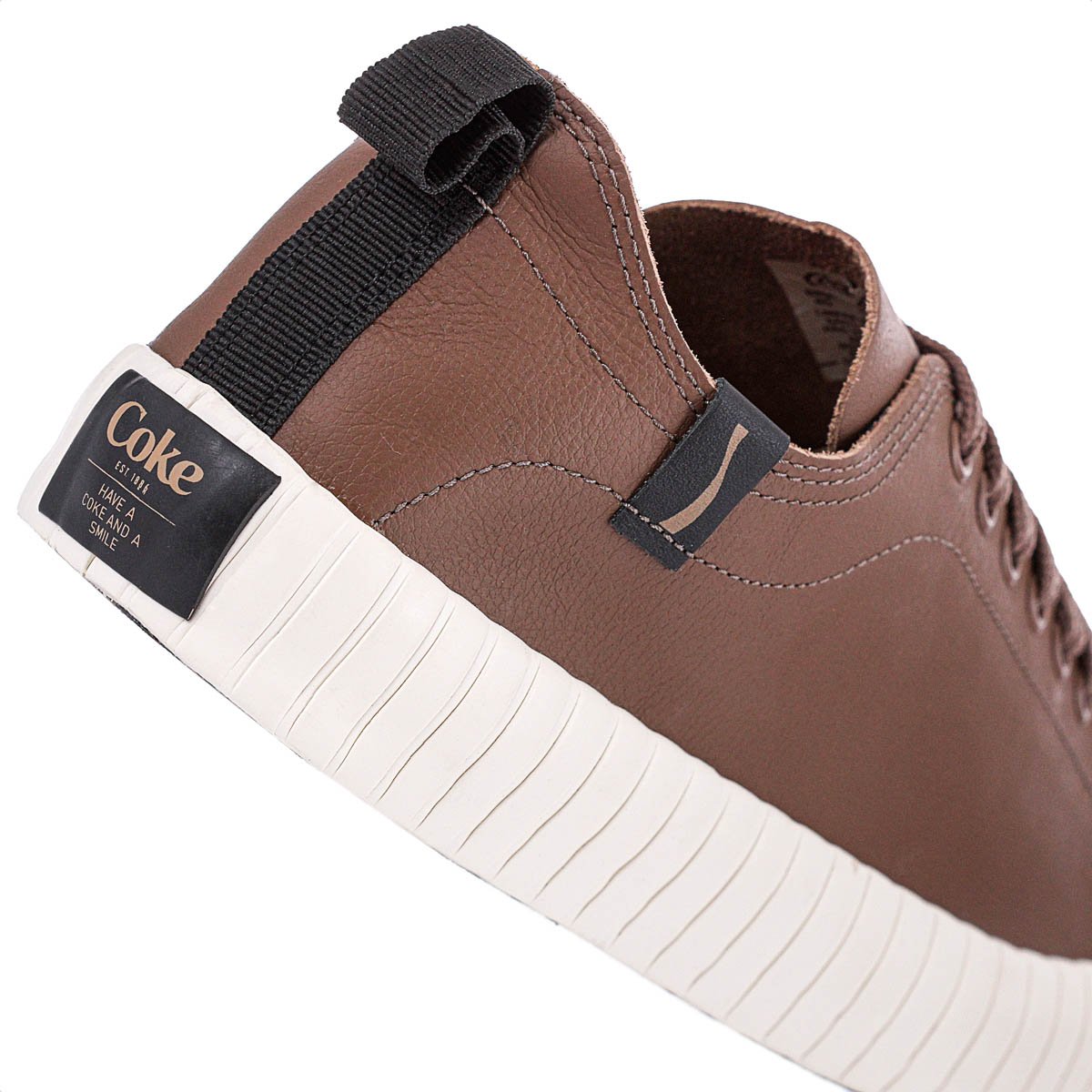 Tenis Coca Cola Houston Leather Marrom - Masculino Marrom 9