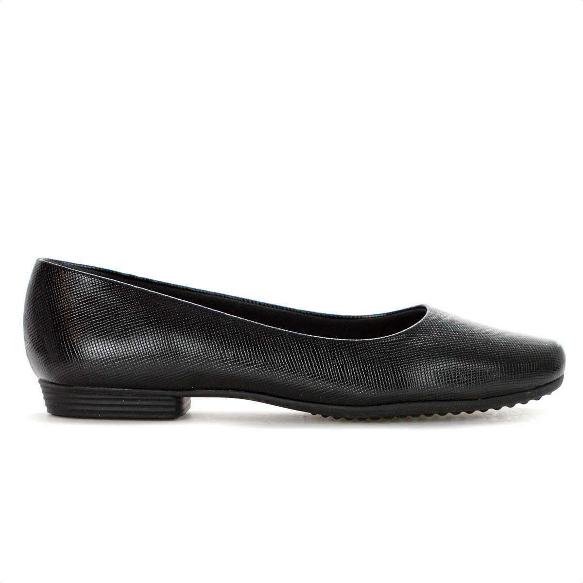 Sapatilha Piccadilly Napa Lux Texturizada Preto - Feminino Preto 2