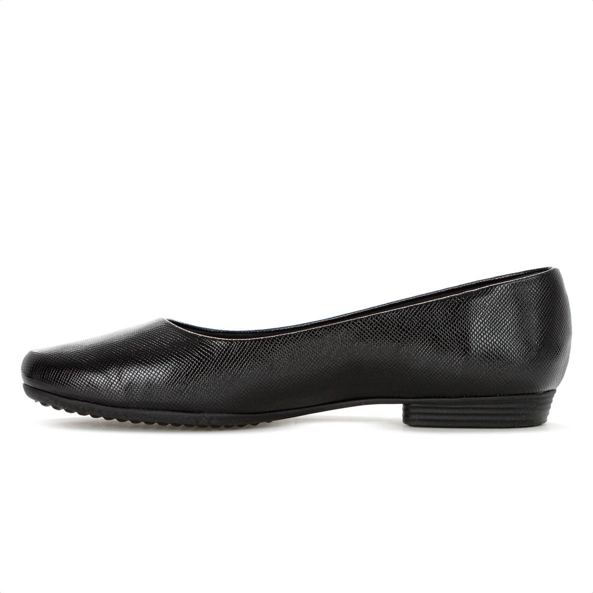 Sapatilha Piccadilly Napa Lux Texturizada Preto - Feminino Preto 3