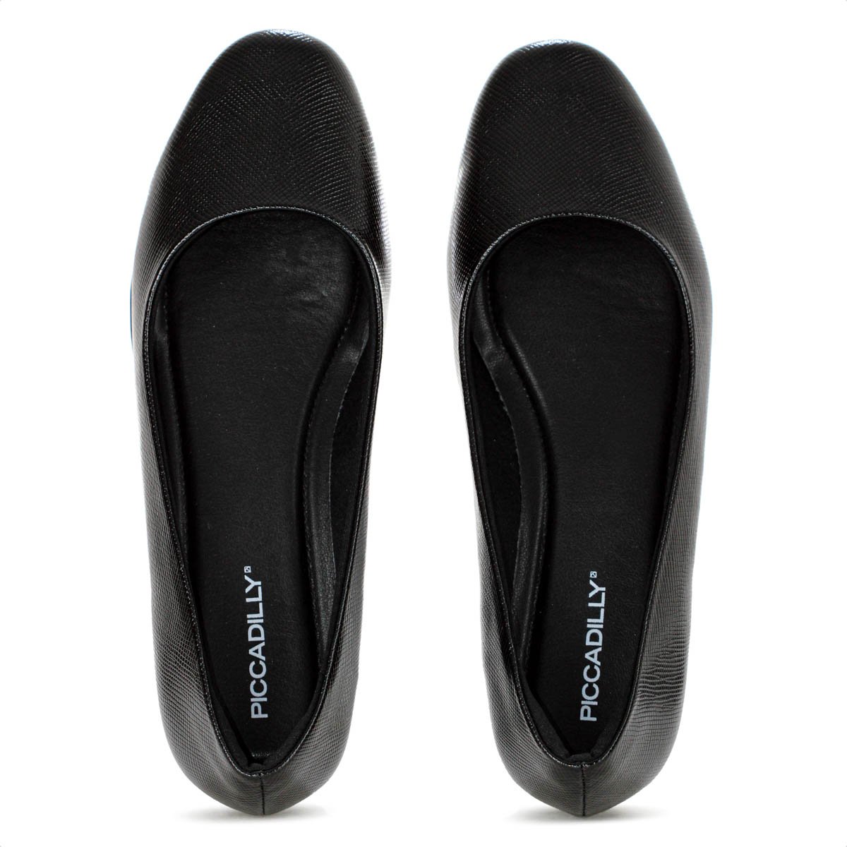 Sapatilha Piccadilly Napa Lux Texturizada Preto - Feminino Preto 5