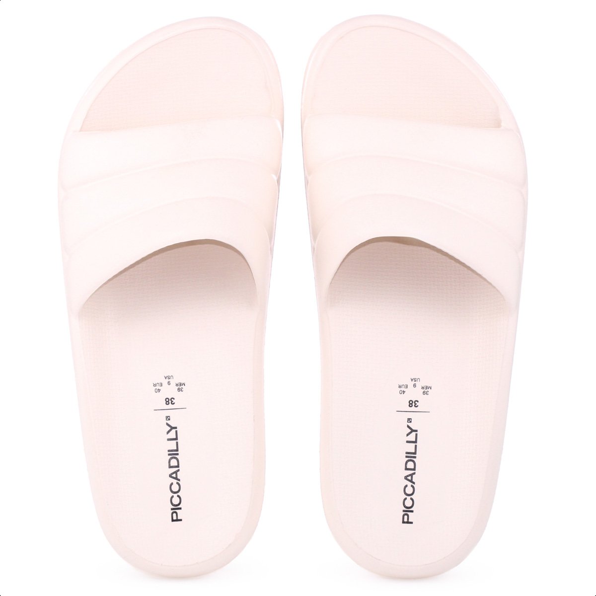 Chinelo Piccadilly Slide Marshmallow Off White - Feminino Branco 6