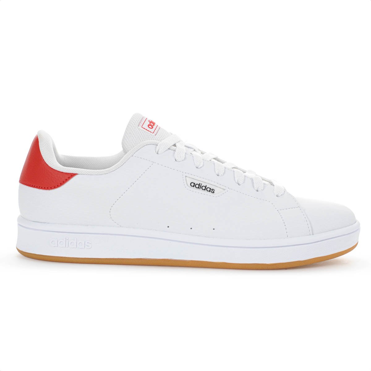 Tenis Adidas Urban Court Branco e Vermelho - Masculino                           