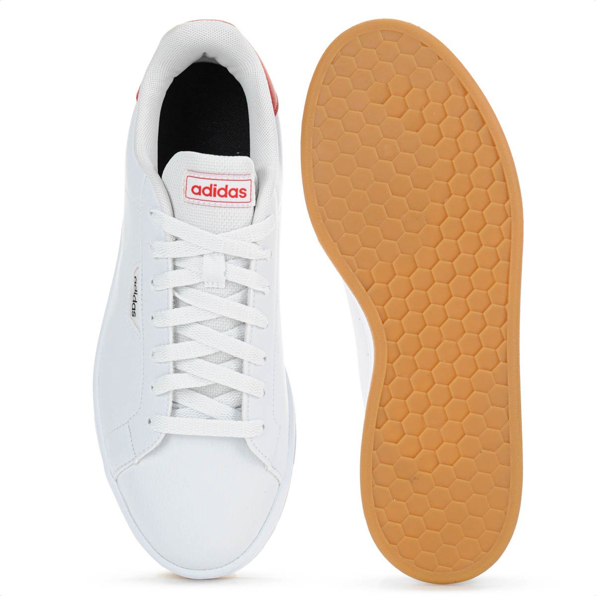 Tenis Adidas Urban Court Branco e Vermelho - Masculino Branco 4
