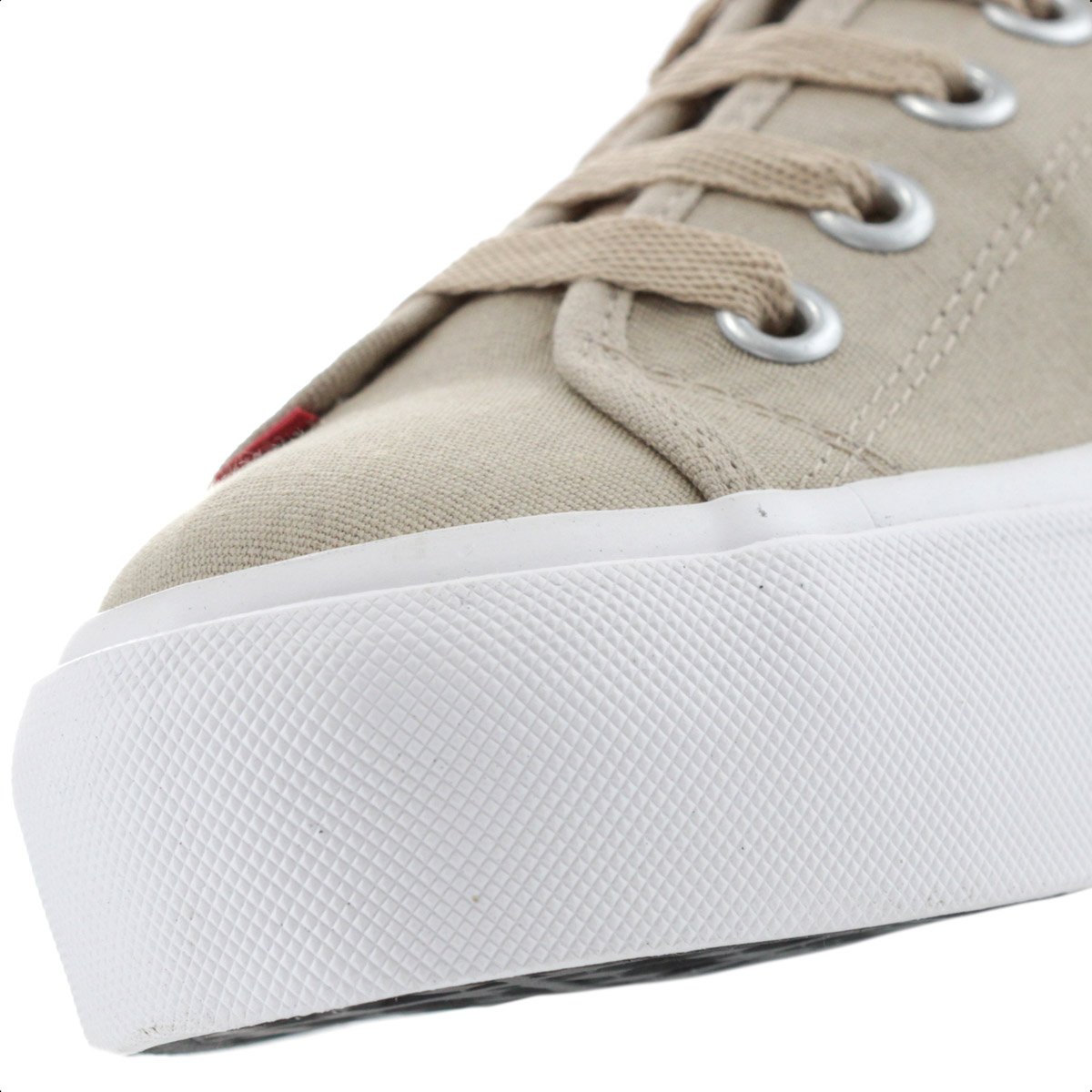 Tenis Coca Cola Daytona Plataforma Canvas Areia - Feminino Caqui 7