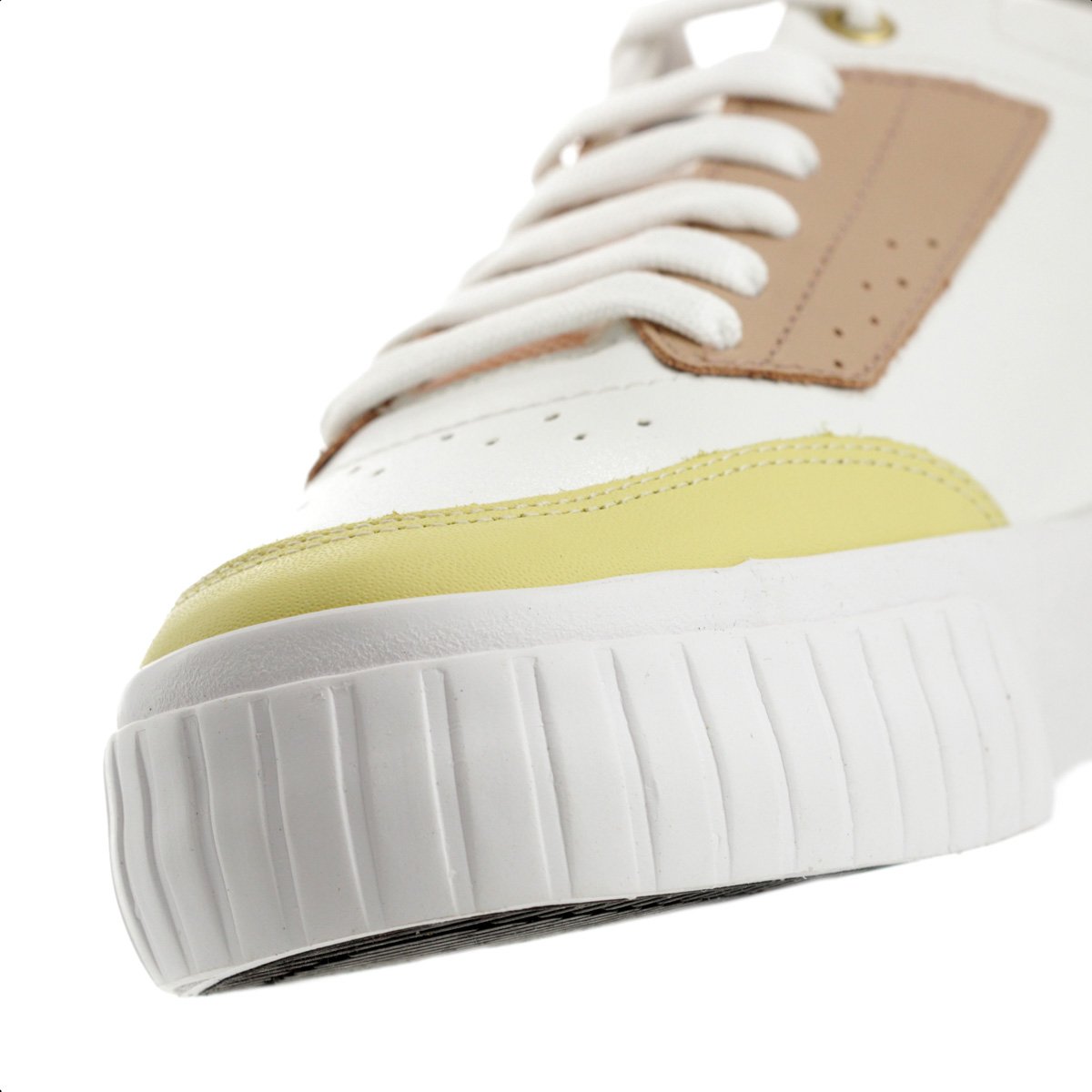 Tenis Coca Cola Rio Coast Branco Marrom e Amarelo - Feminino Branco 7