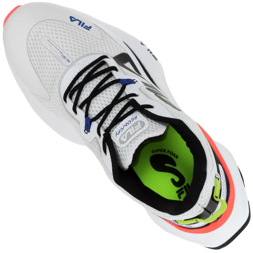 Tenis Fila Recovery Branco e Preto - Masculino Branco 5
