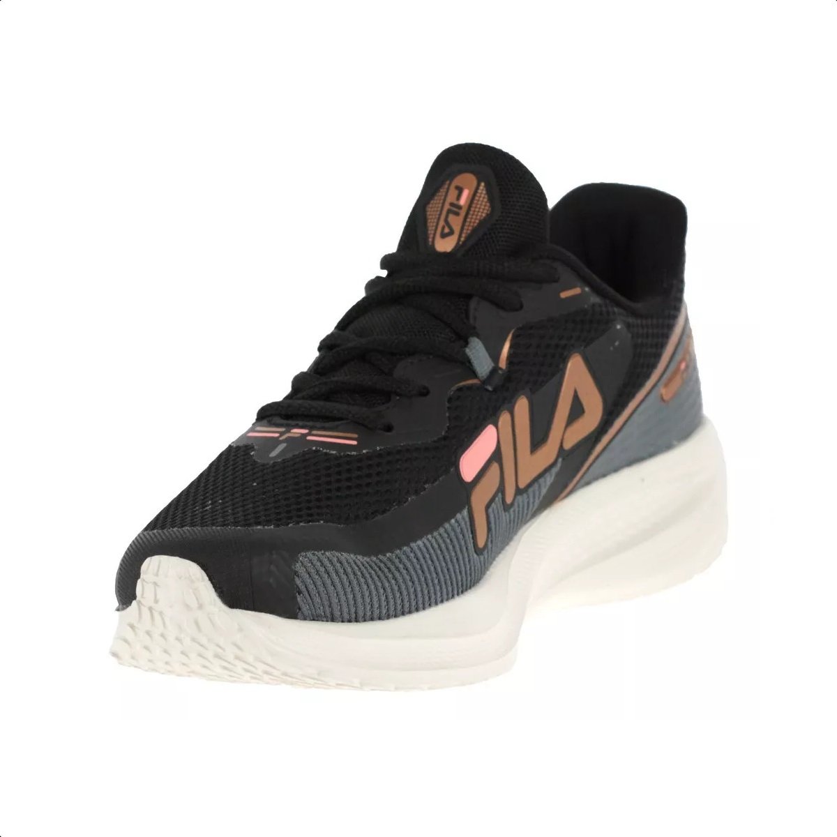 Tenis Fila Transition Preto e Coral - Feminino Preto 3