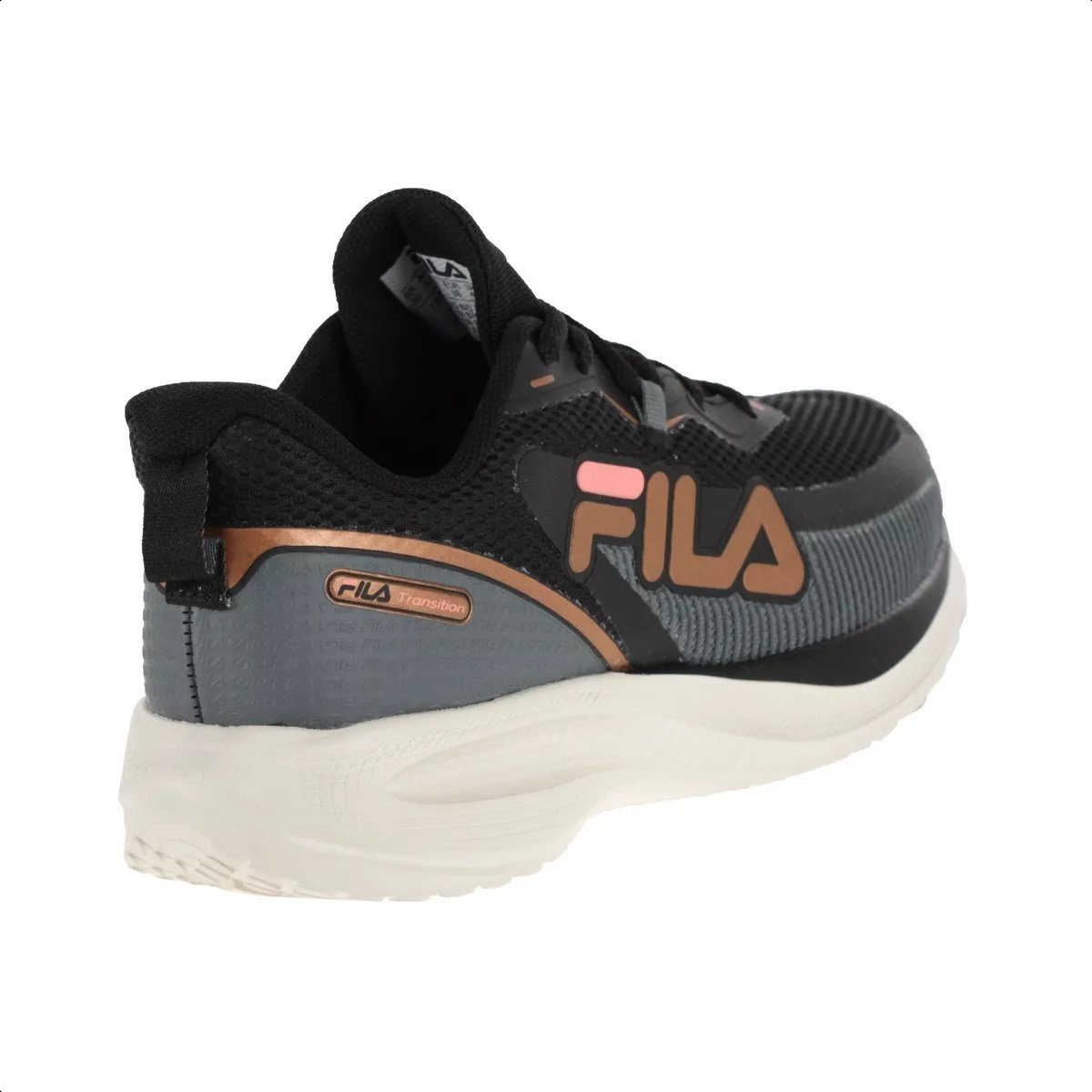 Tenis Fila Transition Preto e Coral - Feminino Preto 4
