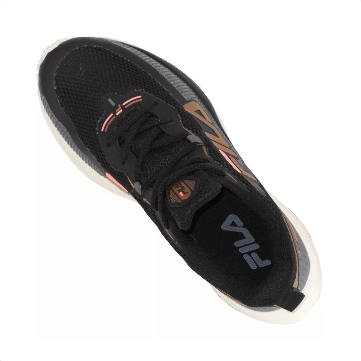 Tenis Fila Transition Preto e Coral - Feminino Preto 5