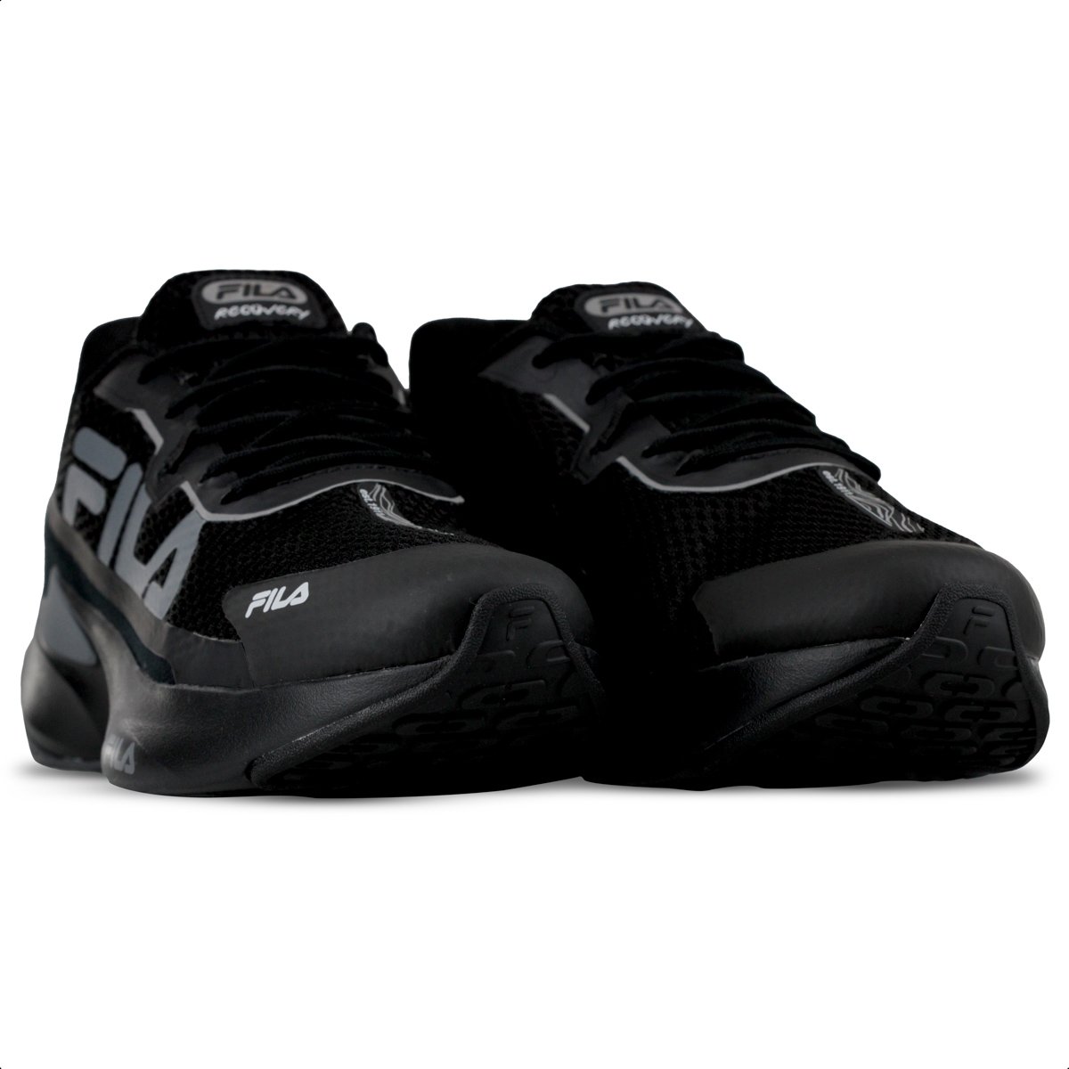 Tenis Fila Recovery Preto e Grafite - Masculino Preto 3