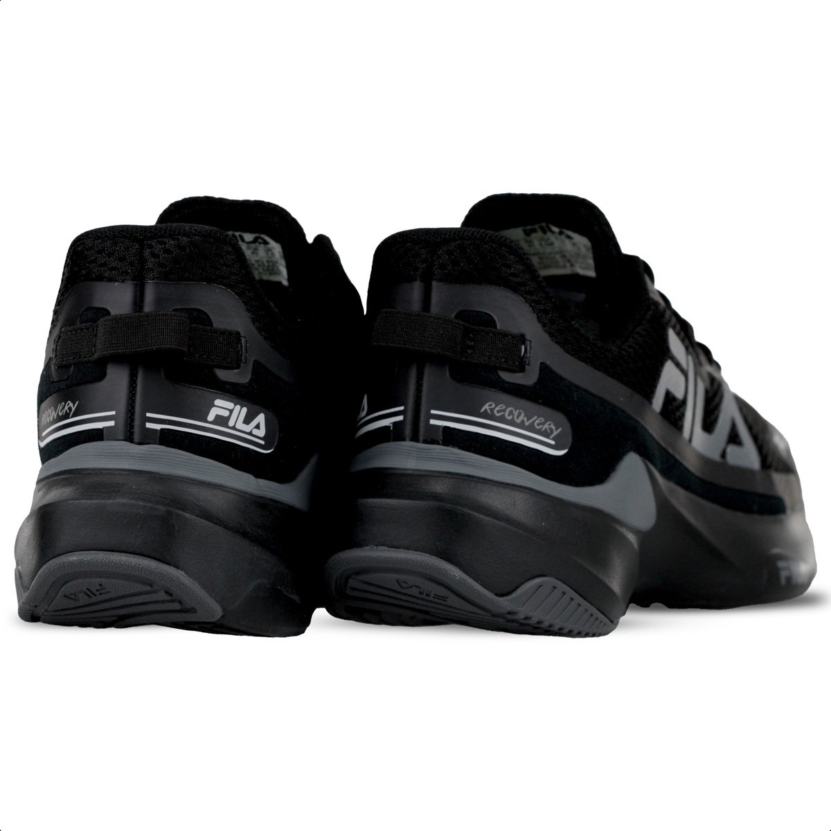 Tenis Fila Recovery Preto e Grafite - Masculino Preto 4