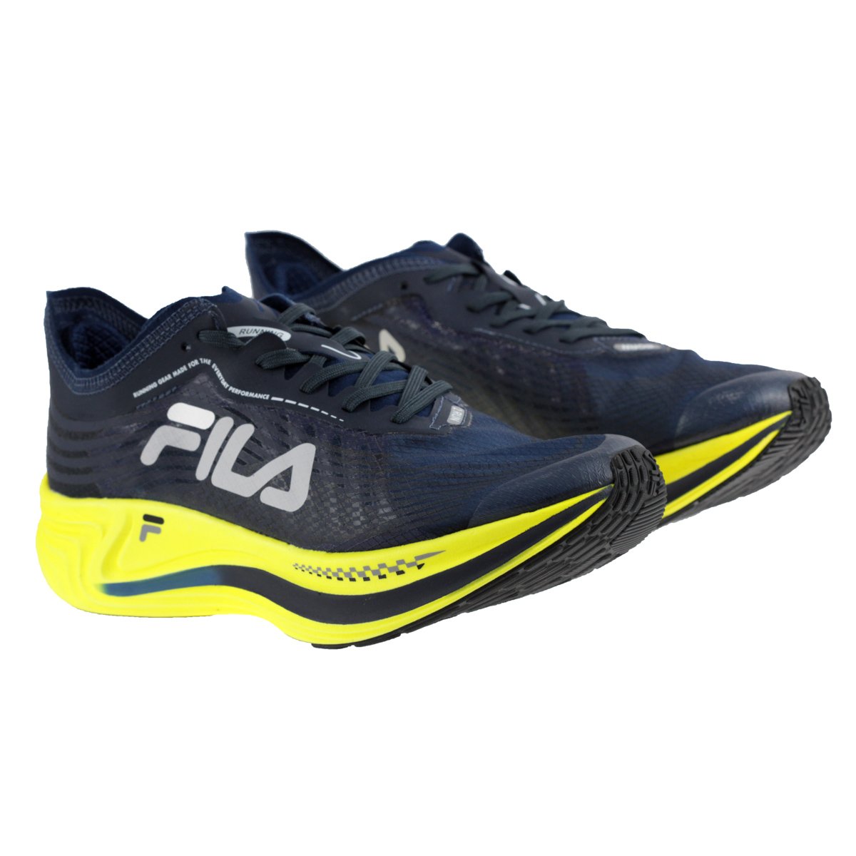Tenis Fila Racer Carbon Azul Escuro e Amarelo - Masculino Azul Escuro/Amarelo 3