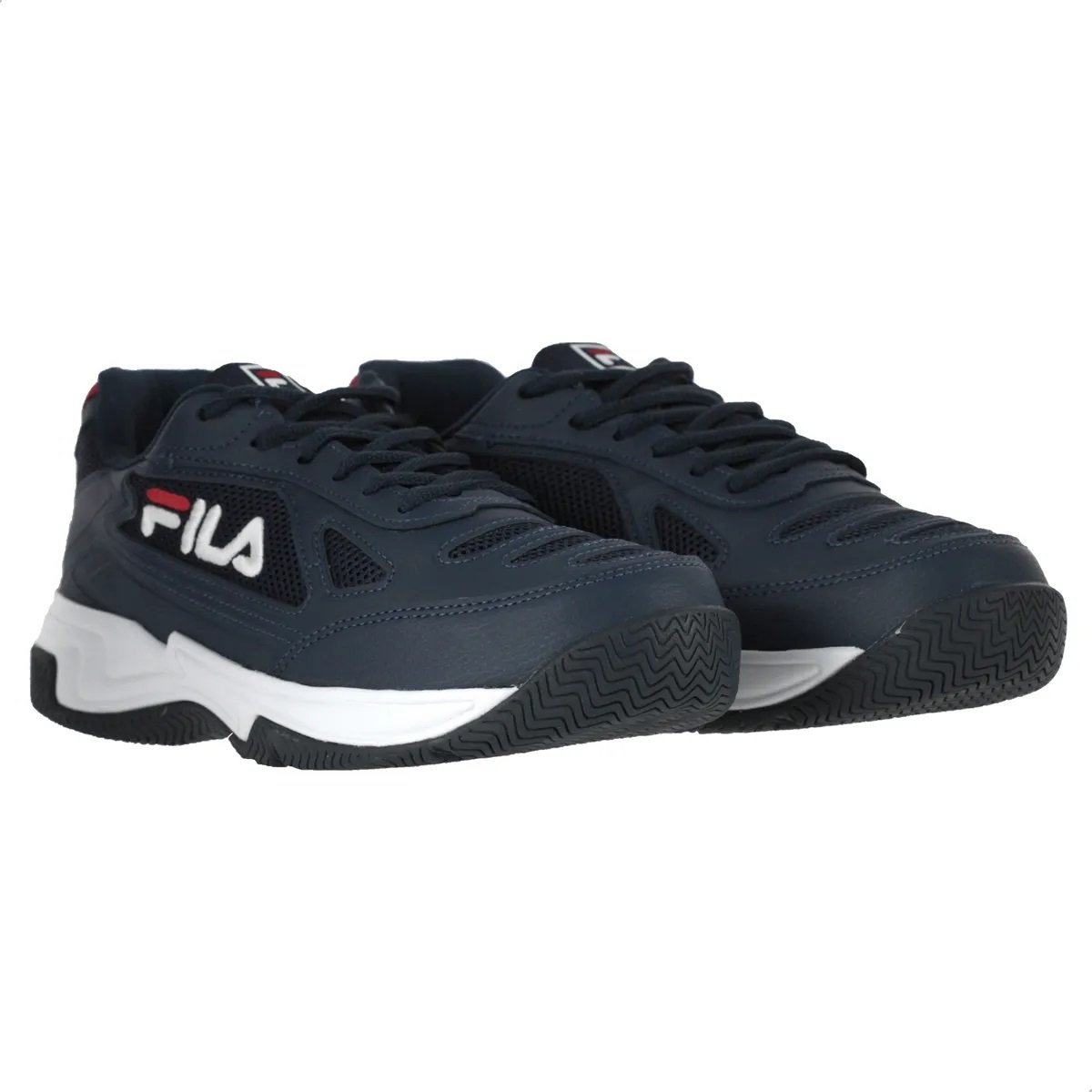 Tenis Fila Lugano 7.0 Marinho e Branco - Masculino Azul Escuro 3
